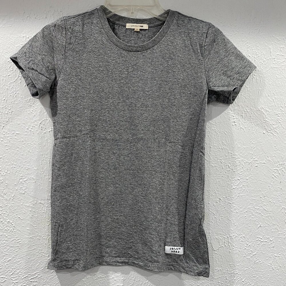Organic Sound Jason Mraz women's S, grey short sleeve tee shirt. NWOT